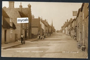 Postcard Haddenham Cambridgeshire the High Street posted 1916 RP by Green - Picture 1 of 2