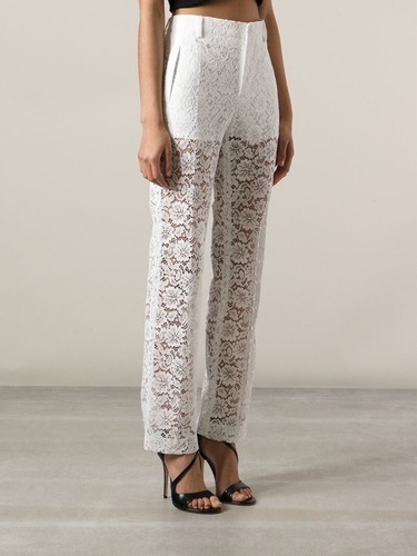 Pantaloni in pizzo bianco Givenchy taglia 36