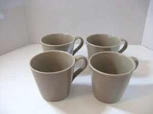 Royal Doulton Gordon Ramsay Maza Taupe Coffee Mugs Cups Set of 4 UNUSED - Picture 1 of 5