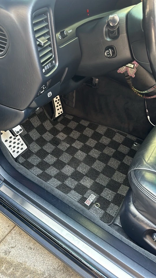 Alfombrillas alfombrillas delanteras traseras P2M para Lexus LS400 1995-2000 UFC20 Race a cuadros Foto 1 de 4