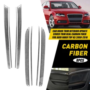 Auto Türverkleidung Innenraum Update Cover Blende Echt Kohlefaser für Audi 2008-2016 - Bild 1 von 16