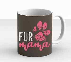 Mothers Day Fur Mama Gift Dog Lover Mom Girl Floral Paws Fur Babies Coffee Mug