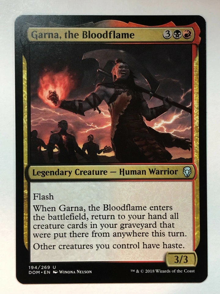 MTG Garna, the Bloodflame Dominaria 194/269 Regular Uncommon - Image 1 of 1