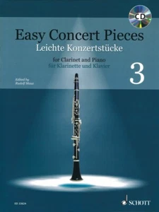 Easy Concert Pieces 14 Pieces from 4 Centuries Clarinet and Piano Book 049046252 - Picture 1 of 1