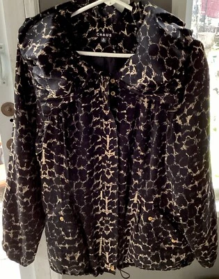 Impermeable ligero estampado leopardo Chaos talla PL Foto 1 de 4