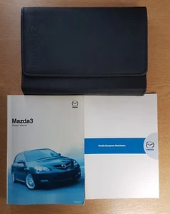 GENUINE MAZDA 3 HANDBOOK OWNERS MANUAL WALLET 2006 - 2009 PACK E-886 - Picture 1 of 5