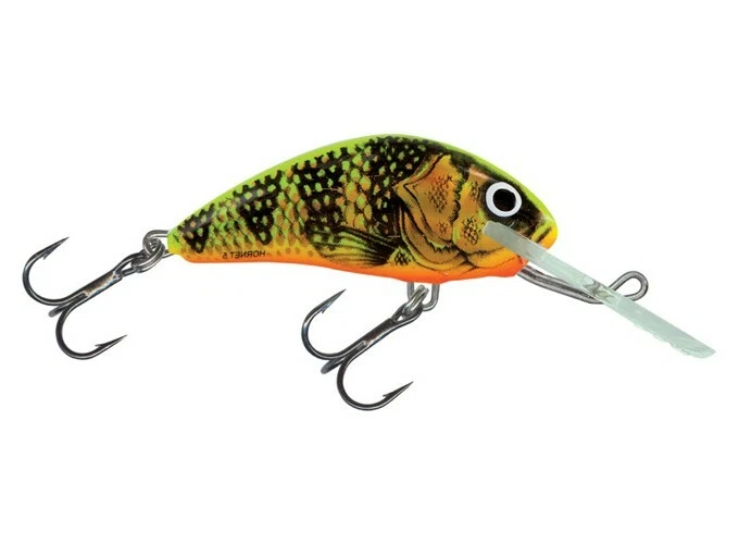 Salmo Hornet Wobbler barsch gold fluo perch GFP Kunstköder Crankbait Forelle - Bild 1 von 1