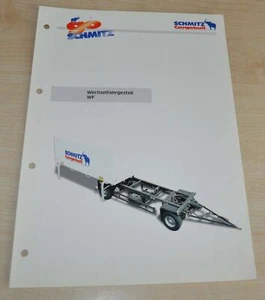 Schmitz Cargobull WF Trailer Company Truck Brochure Prospekt DE - Picture 1 of 2