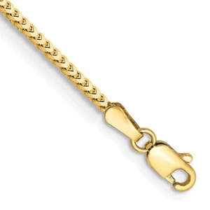 10k Yellow Gold 1.5mm Franco Chain Bracelet 7" for Women 2.91gm - Picture 1 of 2