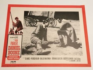 Daniel Boone: Frontier Trail Rider 1966 Lobby Card #8 Fess Parker Patricia Blair