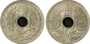 France: GEM BU 5 centimes 1917 PCGS MS67 - Picture 1 of 1