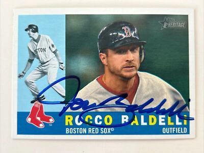 Rocco Baldelli Autographed 2009 Topps Heritage #669 In Person N358 - Image 1 of 2