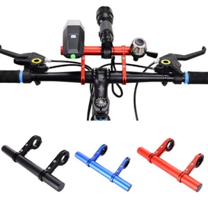 Alloy Bike Handlebar Extender Bicycle Bar Extension Mount Headlight GPS Holder - Picture 1 of 10