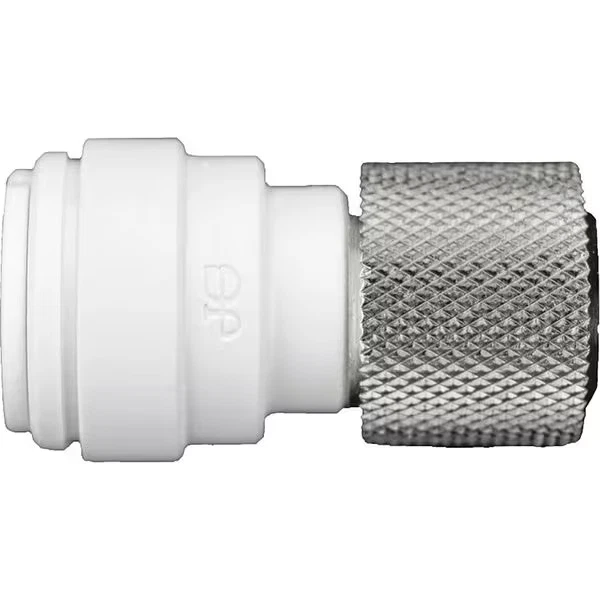 John Guest PSEI6012U9 3/8" Od X 9/16-24 Female Connector
