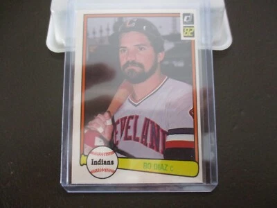1982 Donruss Bo Diaz Cleveland Indians 263 - Image 1 of 4