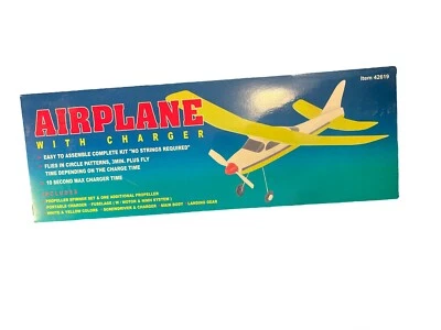 Vtg Lightning Airplane w/ Charger Model Kit With Charger #42619 - Image 1 of 2