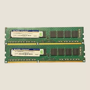 Super Talent 16GB (8GBx2) DDR3-1333 ECC Server Memory - Picture 1 of 1