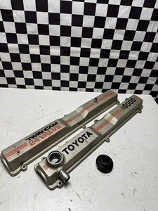 7MGE VALVE COVERS TOYOTA MK3 SUPRA CRESSIDA TWIN CAM 24 VALVE 3000 - Picture 1 of 6