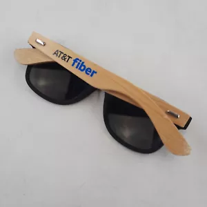 Gafas de sol de madera AT&T fibra para hombre regalo publicidad artículo madera grabada usadas en excelente estado - Imagen 1 de 7