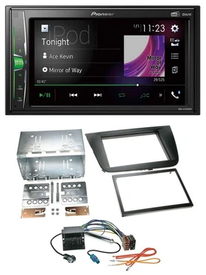 Pioneer 2DIN MP3 DAB USB Bluetooth Autoradio für Seat Leon 05-09 schwarz - Bild 1 von 4
