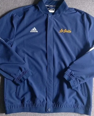 La Salle Explorers Adidas Jacket Men's L  Full Zip Lightweight - Image 1 of 4