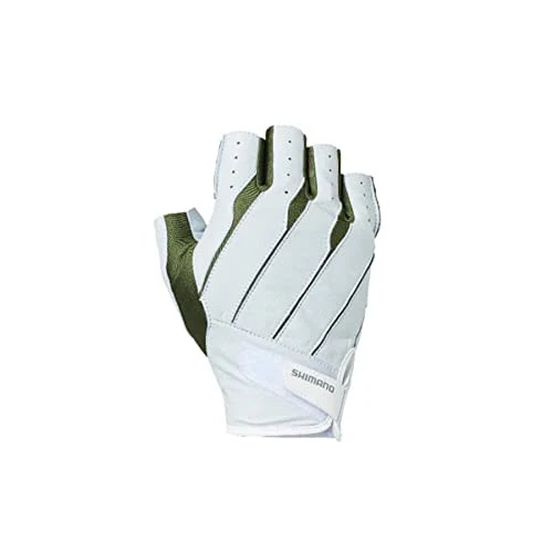 SHIMANO Genuine Leather Gloves GL-016V Khaki M - Image 1 of 1