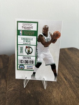 Boleto de parches de contendientes de playoffs 2010-11 Shaquille O'Neal #53 Shaq Boston Foto 1 de 2