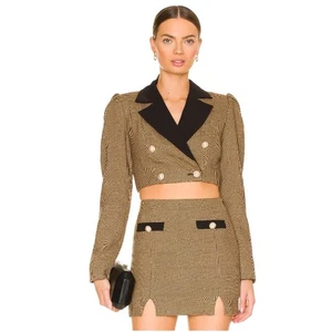 Majorelle Ariana Blazer in Black & Copper Size XL NEW (minor flaw) $360 - Picture 1 of 11