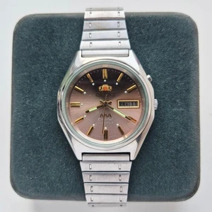 Vtg ORIENT tristar 3 star AAA crystal CN 469643SA-7A  Japan Men Automatic watch - Picture 1 of 8