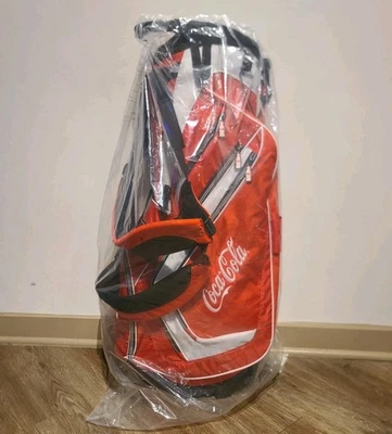 Callaway Coca Cola 7 Way Red White Golf Cart Bag w/ Rain Cover BRAND NEW! RARE! - Image 1 of 4