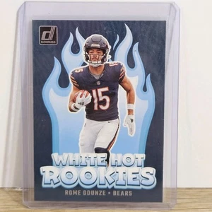 2024 Panini Donruss White Hot Rookies Rome Odunze Card #WH2 (RC) - Chicago Bears - Picture 1 of 11