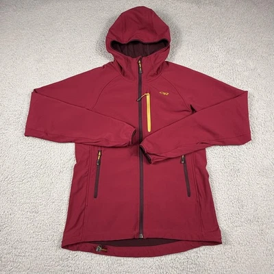 Chaqueta con Capucha Outdoor Research Ferrosi Grid Para Mujer Pequeña Roja Softshell Elastizada Foto 1 de 4