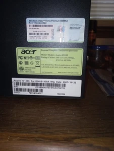Acer Tower For Parts Only - Picture 1 of 11