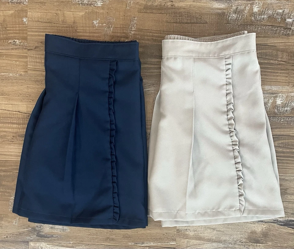 Conjunto de uniforme Wonder Nation Skort Niñas 18 Plus Elastizado Cintura Elástica Pull On Foto 1 de 4