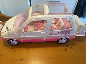 Mattel Barbie Picnic Mini Van Playset Dolls 1995 Vintage - Picture 1 of 11