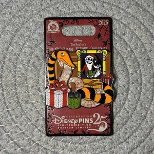 Prendedor Disney Disneyland Pesadilla Antes de Navidad Snake Jack 25 Aniversario LE - Imagen 1 de 2
