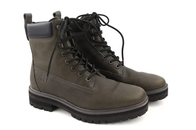 Timberland A2M2B Hombre UK8.5 EU43 Gris Piel Impermeable Cordones Rebotl Botas - Imagen 1 de 4