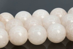 Perline di giada pesca tenue 10 mm grado AA pietre preziose rotonde perline sfuse - Foto 1 di 4