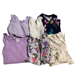 Girls 3 Shirt Sz 14 Cute Floral Shirt 2 Long Sleeve Jacket Purple 1 Bolero Top - Picture 1 of 9