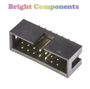 5 Pack - 14 Way IDC Box Header Connector - Straight - 2.54mm - UK Seller - Picture 1 of 1