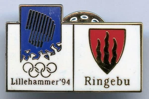 Noruega Ringebu Lillehammer 1994 Prendedor Olímpico Insignia ¡Buen Grado!!! - Imagen 1 de 2