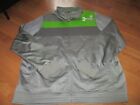 Very Nice Mens Under Armour Full Zip Gray/Green Full Zip Track Jacket Size 3Xl