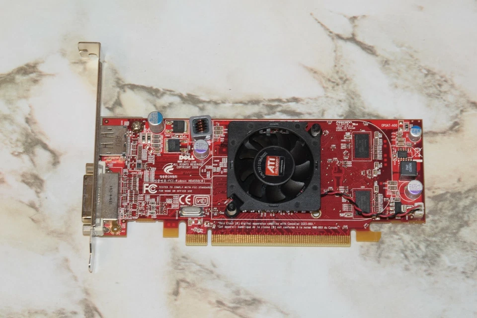 Dell ATI Radeon HD4550 PCI Express x16 Full Height Video Card 512MB 3Y14F - Image 1 of 1