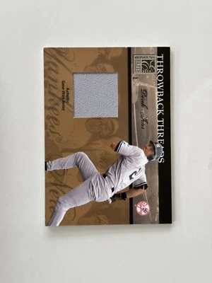 2004 Donruss Elite Throwback Threads DEREK JETER PHIL RIZZUTO Dual Patch /50 - Imagem 1 de 2