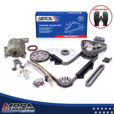 Kit de cadena de distribución bomba de aceite para 99-06 Suzuki Grand Vitara Chevy Tracker H25A H27A Foto 1 de 4