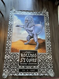 Rolling Stones Bridges To Babylon- Original 1997 Large Subway Poster 60x 40 inch - Bild 1 von 4