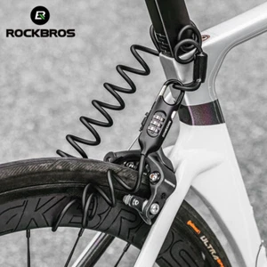 ROCKBROS Bike Lock Password Steel Anti-Theft Multi-function Portable Cable Lock - Picture 1 of 15