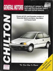 Suzuki Swift/Chevy Sprint & Geo/Geo Metro Repair Manul 1985-2000 MPN 28700 - Picture 1 of 2