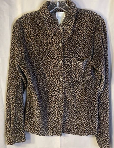 Blusa Vintage Victoria Secret Moda Intl Estampado Animal Manga Larga Terciopelo Mediano - Imagen 1 de 5