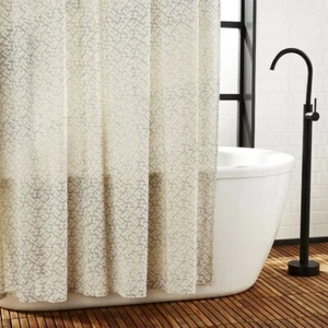 CB2 Tiago Shower Curtain Cotton, New! - Picture 1 of 2
